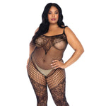 Load image into Gallery viewer, Leg Avenue Lace and Net Body Stocking UK 18 to 22 &gt; Clothes &gt; Plus Size Lingerie Female, Lace, NEWLY-IMPORTED, Plus Size Lingerie - So Luxe Lingerie
