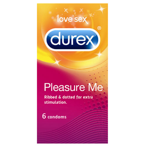 Durex Pleasure Me 6 Pack Condoms Condoms > Stimulating, Ribbed, Warming Latex, Male, NEWLY-IMPORTED, Ribbed, Stimulating, Warming - So Luxe Lingerie
