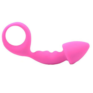 Pink Silicone Curved Comfort Butt Plug > Anal Range > Butt Plugs 4 Inches, Both, Butt Plugs, NEWLY-IMPORTED, Silicone - So Luxe Lingerie