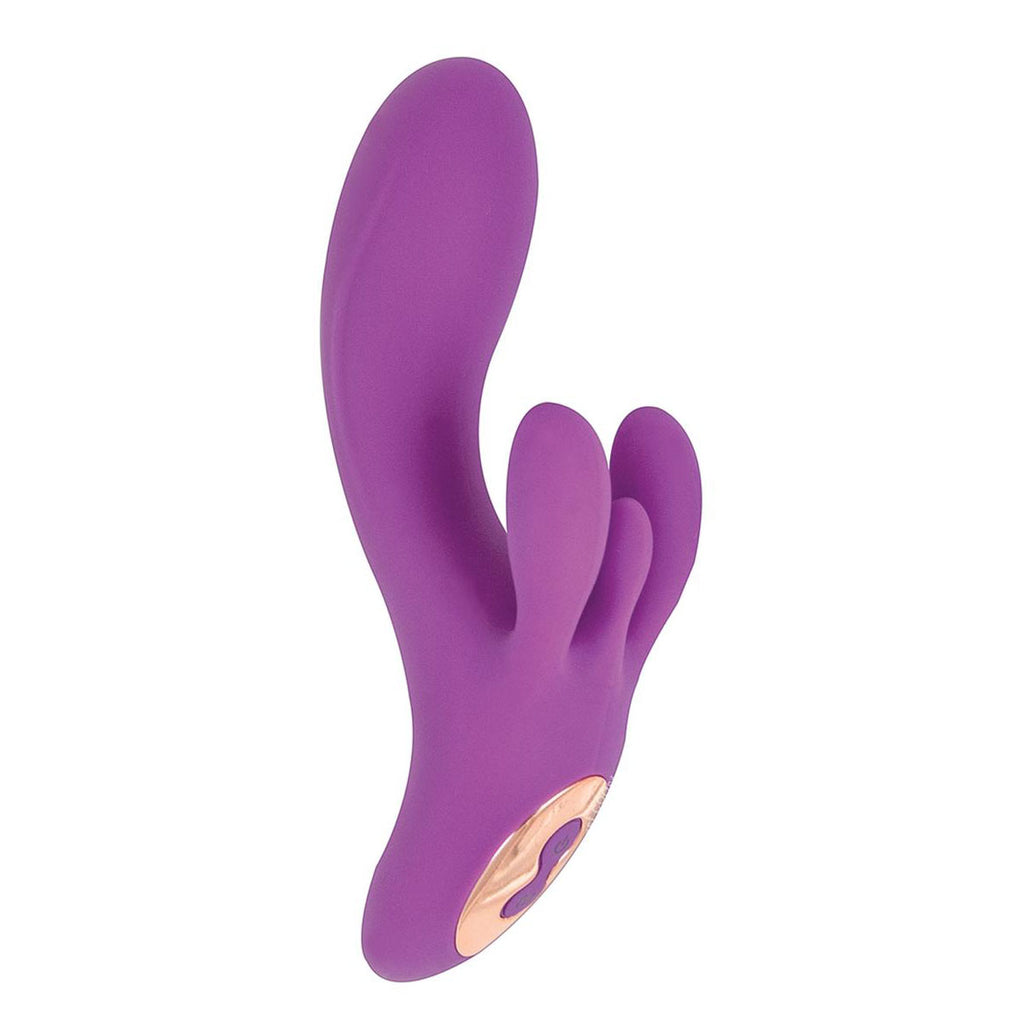 Vibes Of New York Triple Tickler Massager Sex Toys > Sex Toys For Ladies > Vibrators With Clit Stims 6.5 Inches, Female, NEWLY-IMPORTED, Silicone, Vibrators With Clit Stims - So Luxe Lingerie