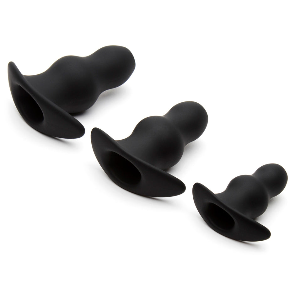 Renegade Peekers Trainer Hollow Butt Plug Kit Anal Range > Tunnel and Stretchers Both, NEWLY-IMPORTED, Silicone, Tunnel and Stretchers - So Luxe Lingerie