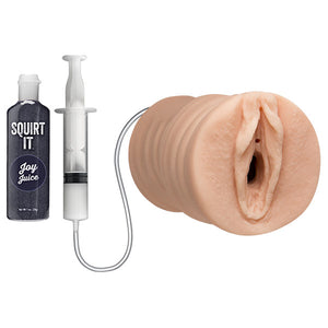 Squirting Pussy Stroker with Joy Juice Vanilla Sex Toys > Sex Toys For Men > Masturbators Male, Masturbators, NEWLY-IMPORTED, Realistic Feel - So Luxe Lingerie