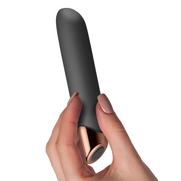 Rocks Off Chaiamo Black Rechargeable Vibrator Sex Toys > Sex Toys For Ladies > Standard Vibrators 6.5 Inches, Both, NEWLY-IMPORTED, Silicone, Standard Vibrators - So Luxe Lingerie