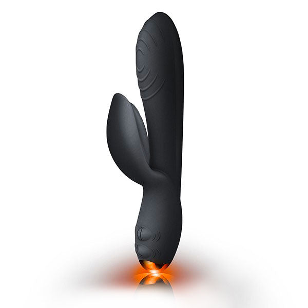 Rocks Off Everygirl Black Rechargeable Rabbit Vibrator Branded Toys > Rocks Off 7.25 Inches, Female, NEWLY-IMPORTED, Rocks Off, Silicone - So Luxe Lingerie