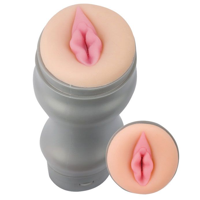 Kabuki Nights Tight Delight Pinch Vibrating Masturbator > Sex Toys For Men > Vibrating Vaginas 7.5 Inches, Male, NEWLY-IMPORTED, Skin Safe Rubber, Vibrating Vaginas - So Luxe Lingerie