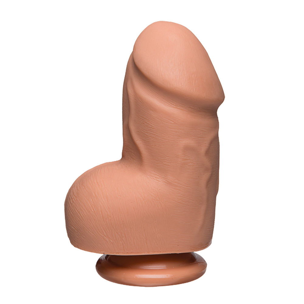 The D  Fat D 6 Inch Ultraskyn Vanilla Dildo With Balls Sex Toys > Other Dildos 6.25 Inches, Both, NEWLY-IMPORTED, Other Dildos, Skin Safe Rubber - So Luxe Lingerie