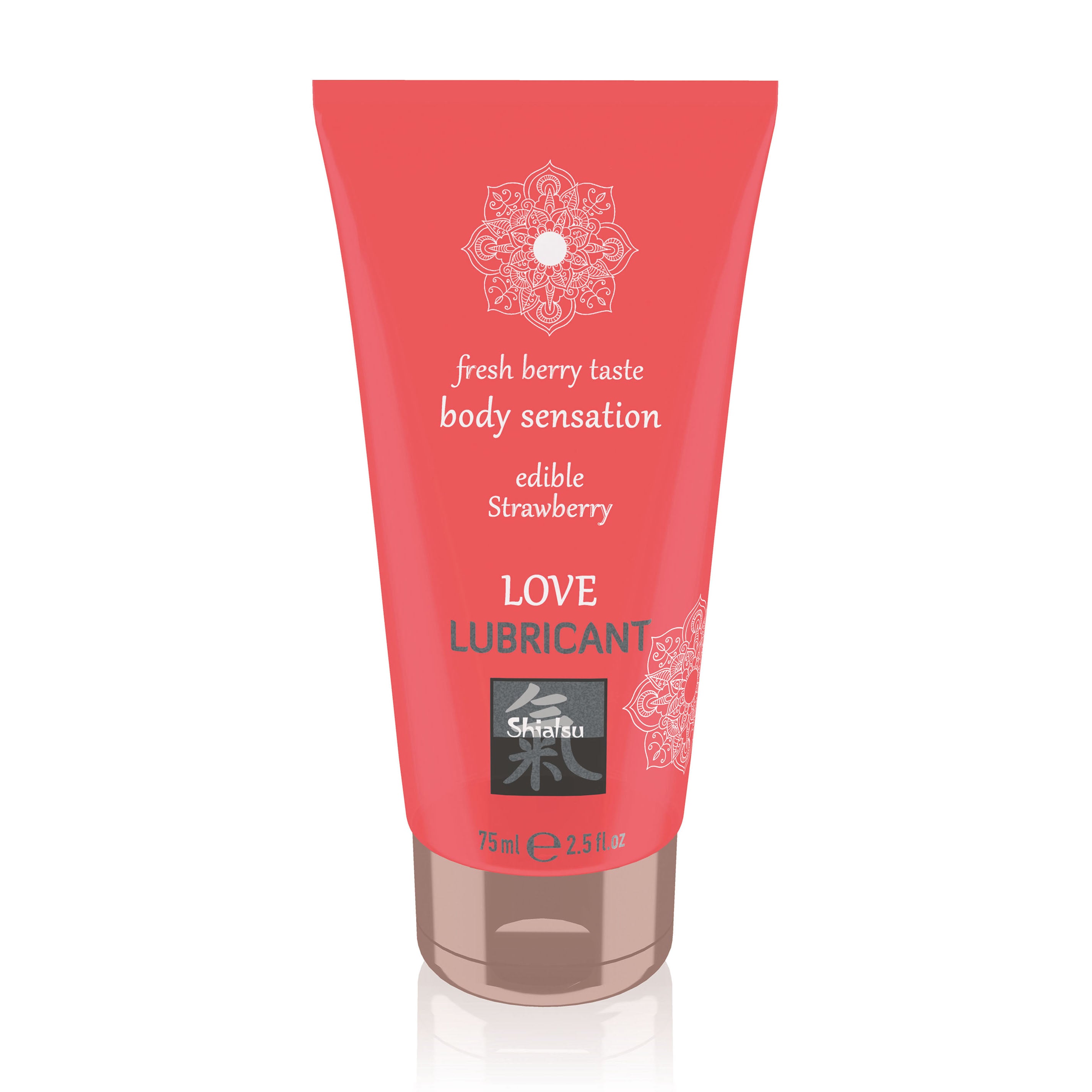 Shiatsu Love Lubricant Edible Strawberry 75ml > Relaxation Zone > Flavoured Lubricants and Oils 75ml, Both, Flavoured Lubricants and Oils, NEWLY-IMPORTED - So Luxe Lingerie