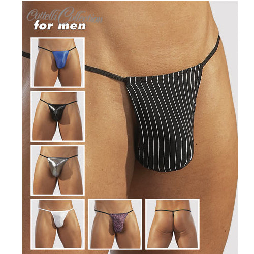 Set Of 7 G String Pouches Clothes > Sexy Briefs > Male Male, NEWLY-IMPORTED, One Size, Polyester - So Luxe Lingerie