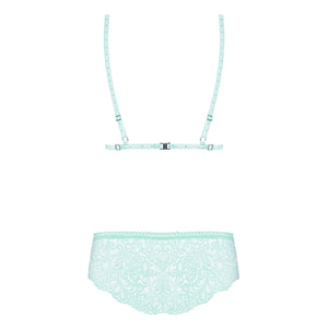 Delicanta Set Mint Bra And Panties > Clothes > Bra Sets Bra Sets, Female, NEWLY-IMPORTED, Polyamide - So Luxe Lingerie