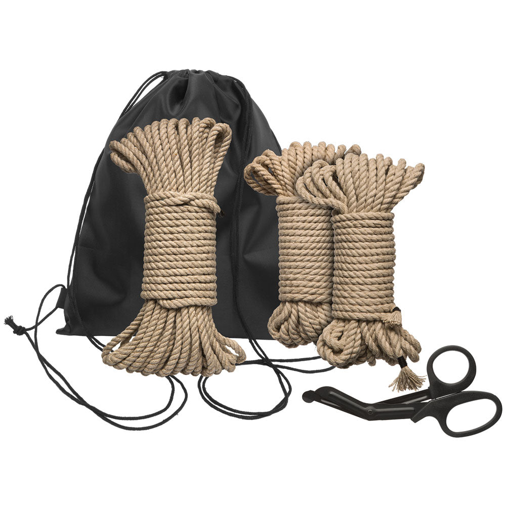 Kink Bind And Tie Initiation 5 Piece Hemp Rope Kit Bondage Gear > Restraints Both, NEWLY-IMPORTED, Restraints - So Luxe Lingerie