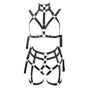 2 Piece Matt Look Bondage Set > Clothes > Bodies and Playsuits Bodies and Playsuits, Female, NEWLY-IMPORTED, Polyester - So Luxe Lingerie