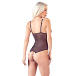 Load image into Gallery viewer, Cottelli Crotchless Peek a Boo Body &gt; Clothes &gt; Bodies and Playsuits Bodies and Playsuits, Female, NEWLY-IMPORTED, Polyamide - So Luxe Lingerie
