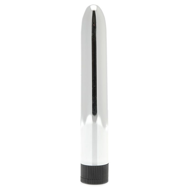 Super Slick Silver 7 Inch Vibrator > Sex Toys For Ladies > Standard Vibrators 7 Inches, Female, NEWLY-IMPORTED, Smooth Coated Plastic, Standard Vibrators - So Luxe Lingerie