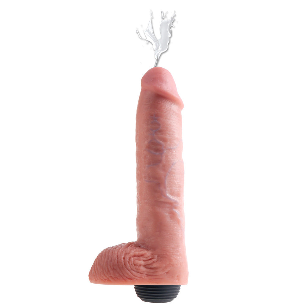 King Cock 11 Inch Squirting Cock With Balls Flesh Sex Toys > Realistic Dildos and Vibes > Squirting Dildos 11 Inches, Both, NEWLY-IMPORTED, PVC, Squirting Dildos - So Luxe Lingerie