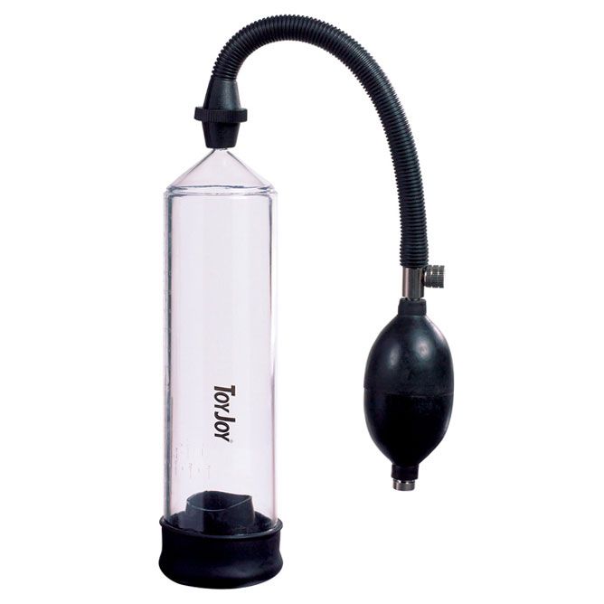 Toy Joy Rock Hard Black And Clear Penis Power Pump > Branded Toys > Toy Joy 8 Inches, Male, NEWLY-IMPORTED, PVC, Toy Joy - So Luxe Lingerie