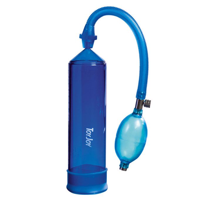 Toy Joy Rock Hard Stimulation Blue Power Penis Pump > Sex Toys For Men > Penis Developers 8 Inches, Male, NEWLY-IMPORTED, Penis Developers, PVC - So Luxe Lingerie