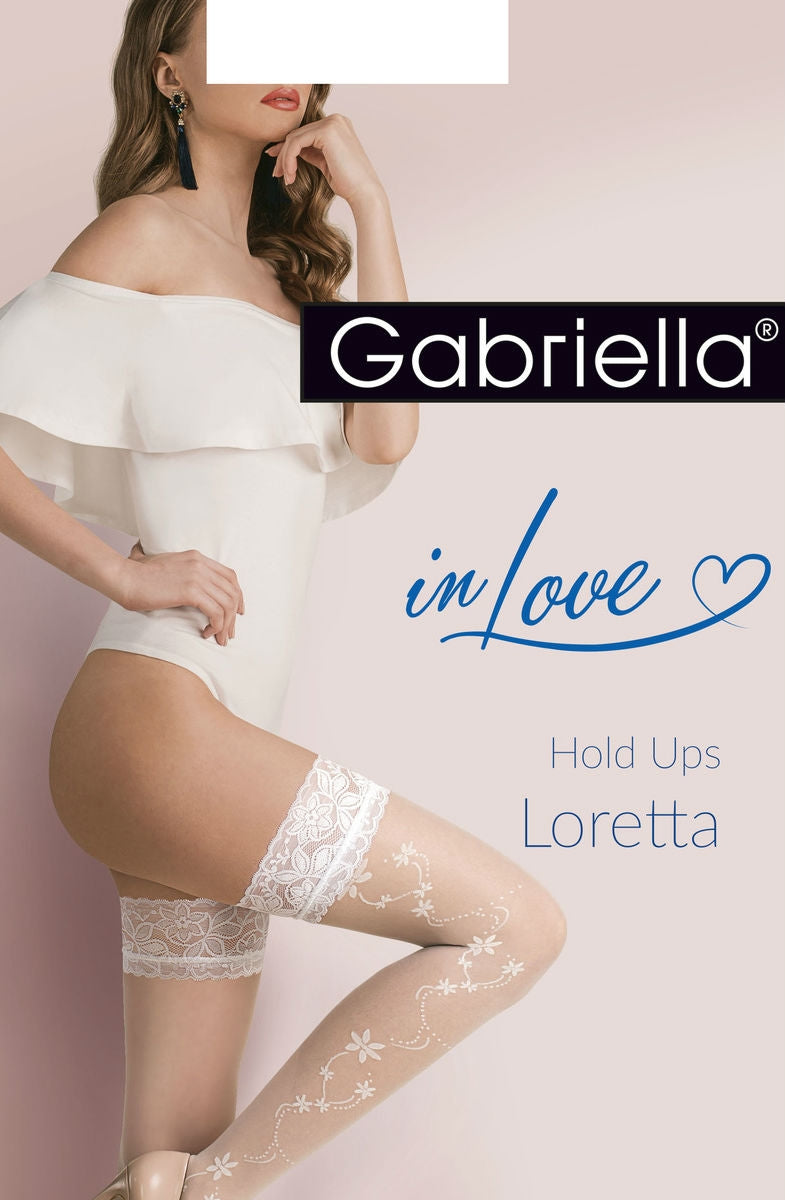 Gabriella Calze Loretta 477  Size  ()  Brands, Bridal, Everyday, Gabriella, Hold Ups, Hosiery, NEWLY-IMPORTED - So Luxe Lingerie