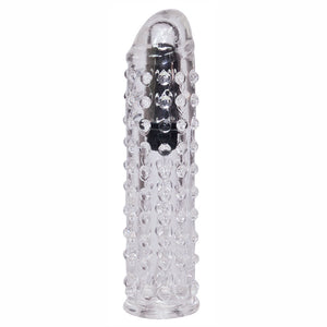 Clear Vibrating Penis Sleeve Sex Toys > Sex Toys For Men > Penis Sleeves 6.25 Inches, Jelly, Male, NEWLY-IMPORTED, Penis Sleeves - So Luxe Lingerie