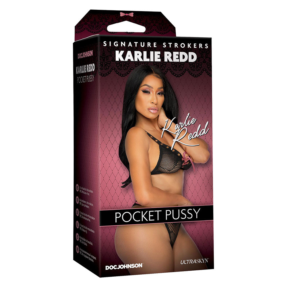 Signature Strokers Karlie Redd Pocket Pussy > Sex Toys For Men > Masturbators 5.75 Inches, Male, Masturbators, NEWLY-IMPORTED, Realistic Feel - So Luxe Lingerie