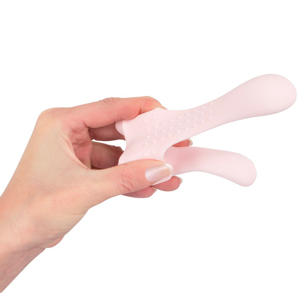 Couples Choice Rechargeable Couples Vibrator > Sex Toys For Ladies > Other Style Vibrators 4.25 Inches and 2.25 Inches, Both, NEWLY-IMPORTED, Other Style Vibrators, Silicone - So Luxe Lingeri
