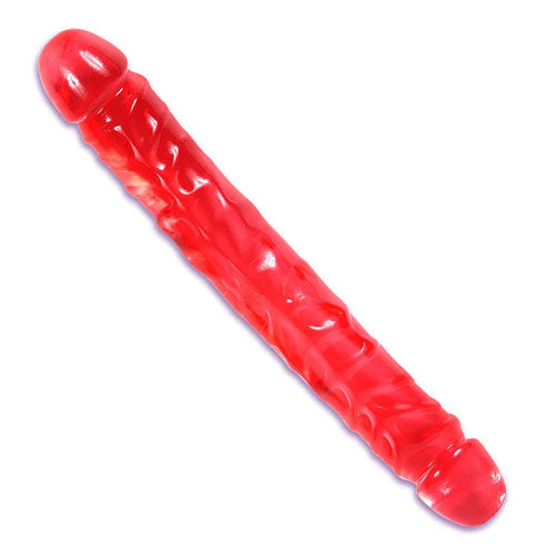 Essentials Vivid Twelve Inch Double Dong Sex Toys > Realistic Dildos and Vibes > Double Dildos 12 Inches, Both, Double Dildos, Jelly, NEWLY-IMPORTED - So Luxe Lingerie