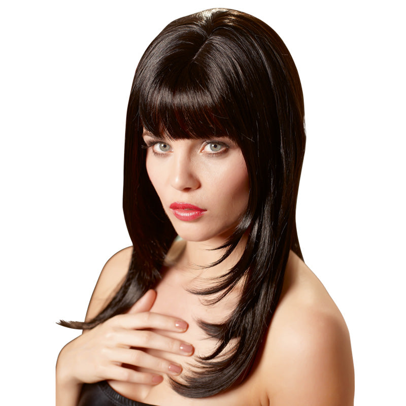 Long Black Wig Clothes > Accessories Accessories, Female, NEWLY-IMPORTED - So Luxe Lingerie