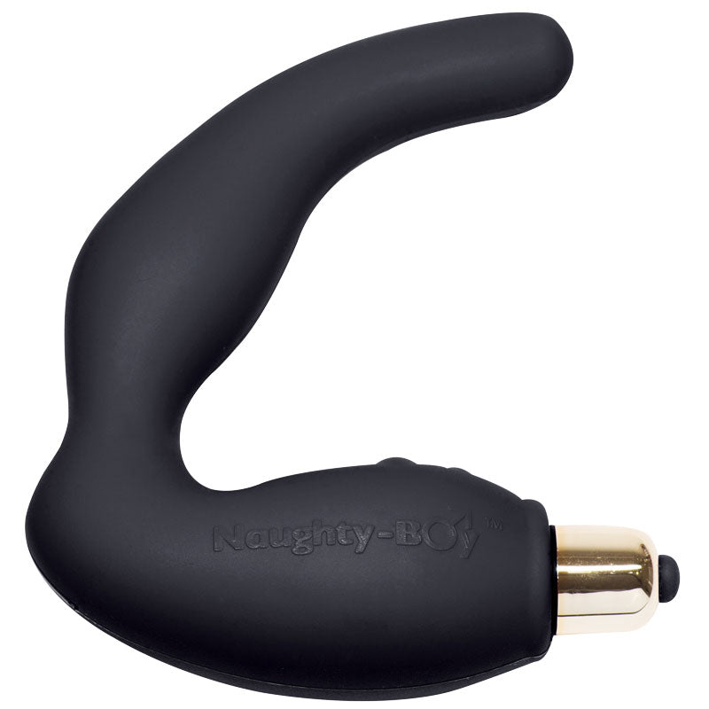 Rocks Off 7 Speed Naughty Boy Black Prostate Massager Branded Toys > Rocks Off 8 Inches, Male, NEWLY-IMPORTED, Rocks Off, Silicone - So Luxe Lingerie