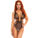 Load image into Gallery viewer, Leg Avenue Fishnet Strappy Gstring Teddy &gt; Clothes &gt; Bodies and Playsuits Bodies and Playsuits, Female, Fishnet, NEWLY-IMPORTED - So Luxe Lingerie
