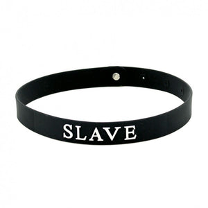 Black Silicone Slave Collar Bondage Gear > Collars 18 Inches, Both, Collars, NEWLY-IMPORTED - So Luxe Lingerie