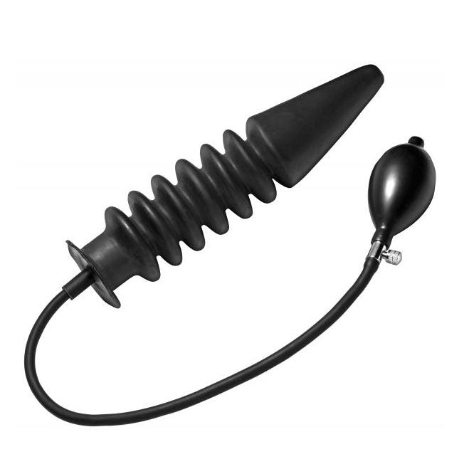 Master Series Accordion Inflatable XL Anal Plug Anal Range > Anal Inflatables 10 Inches, Anal Inflatables, Both, NEWLY-IMPORTED, Skin Safe Rubber - So Luxe Lingerie