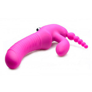 Regal Rider Vibrating Silicone Strapless Strap On Triple G Dildo Sex Toys > Realistic Dildos and Vibes > Strapless Strap Ons 9 Inches, Female, NEWLY-IMPORTED, Silicone, Strapless Strap Ons - 