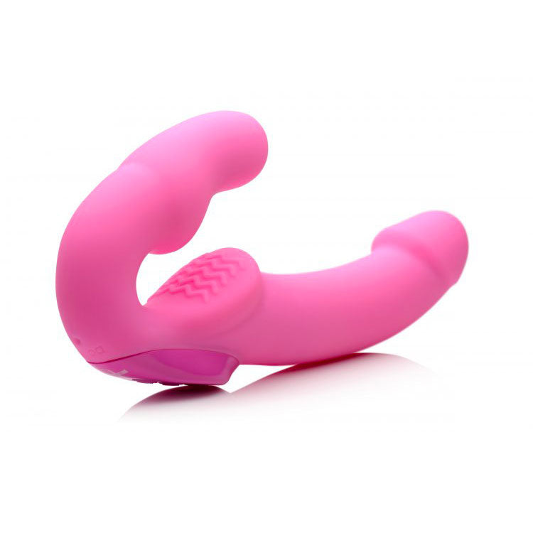 Strap U Urge Rechargeable Vibrating Strapless Strap On Sex Toys > Realistic Dildos and Vibes > Strapless Strap Ons 9.5 Inches, Female, NEWLY-IMPORTED, Silicone, Strapless Strap Ons - So Luxe 