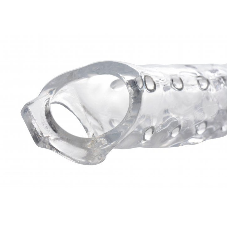 Size Matters 3 Inch Clear Penis Extender Sleeve Sex Toys > Sex Toys For Men > Penis Extenders 10.75 Inches, Male, NEWLY-IMPORTED, Penis Extenders, Skin Safe Rubber - So Luxe Lingerie