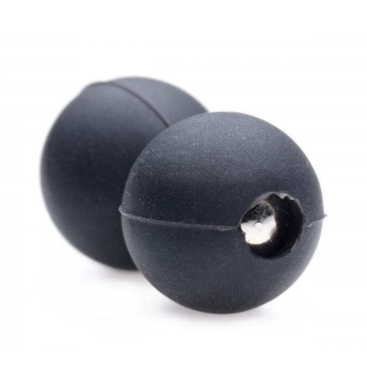 Master Series Sin Spheres Silicone Magnetic Balls Bondage Gear > Nipple Clamps Both, NEWLY-IMPORTED, Nipple Clamps, Silicone - So Luxe Lingerie