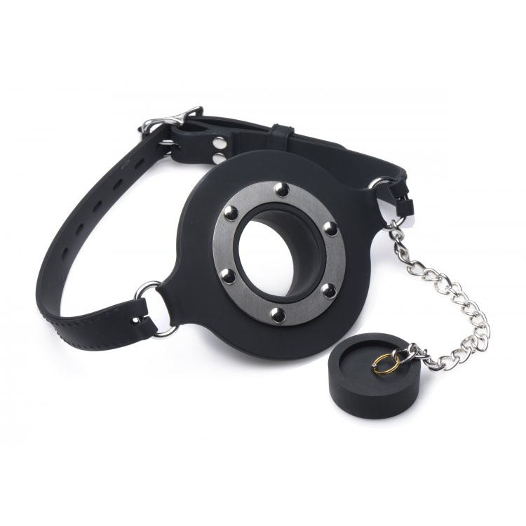 Pie Hole Silicone Feeding Gag > Bondage Gear > Gags and Bits Both, Gags and Bits, NEWLY-IMPORTED, Silicone - So Luxe Lingerie