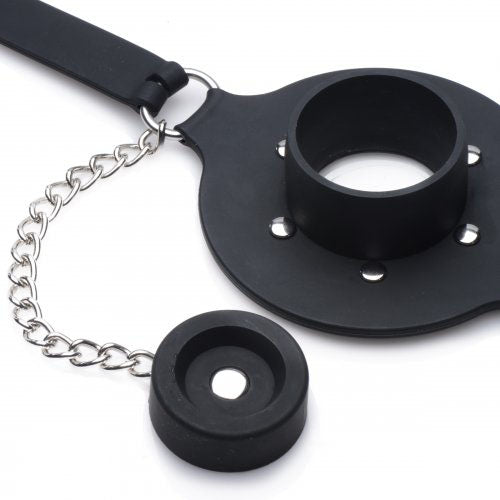 Pie Hole Silicone Feeding Gag > Bondage Gear > Gags and Bits Both, Gags and Bits, NEWLY-IMPORTED, Silicone - So Luxe Lingerie