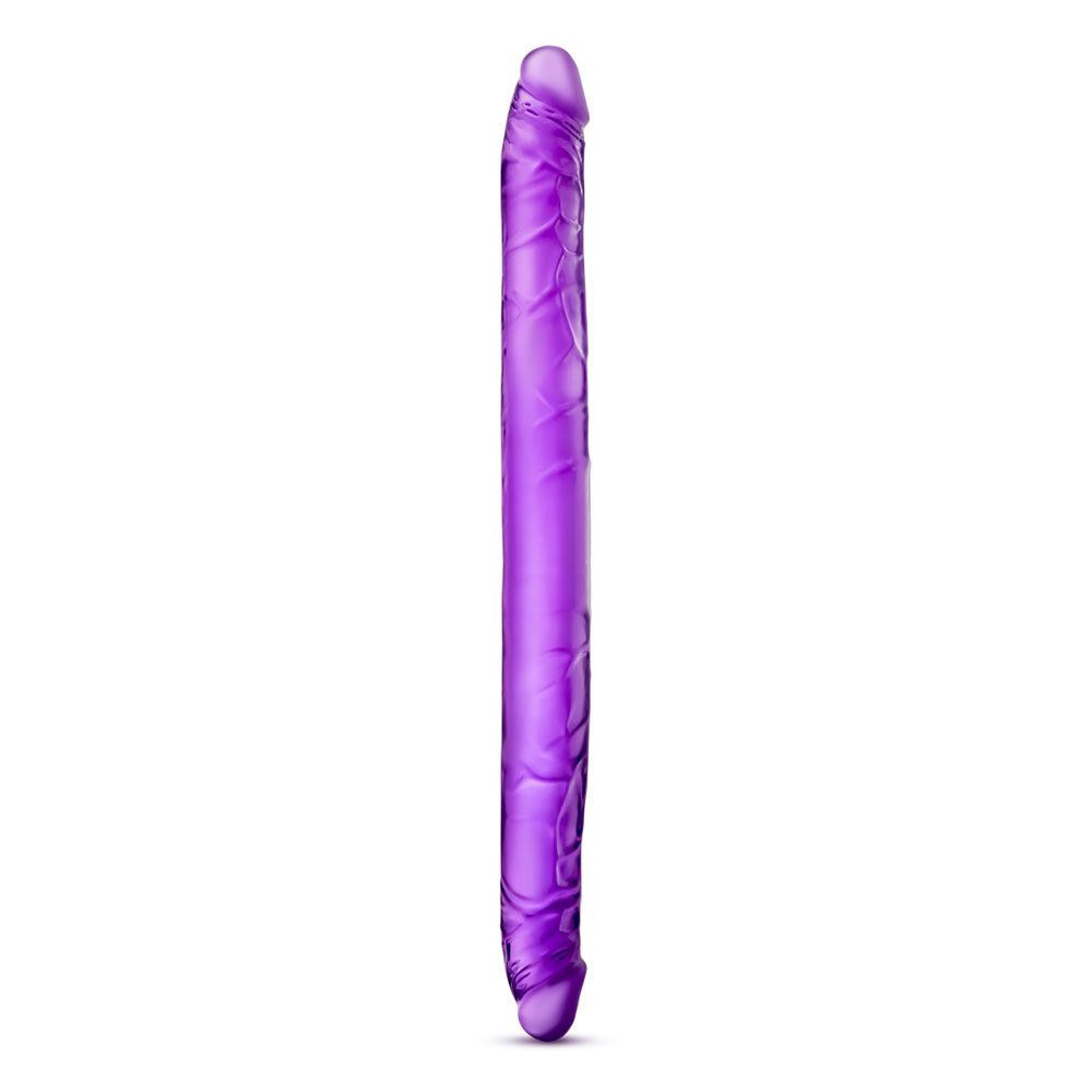 B Yours 16 Inch Purple Double Dildo > Realistic Dildos and Vibes > Double Dildos 16 Inches, Both, Double Dildos, NEWLY-IMPORTED, PVC - So Luxe Lingerie