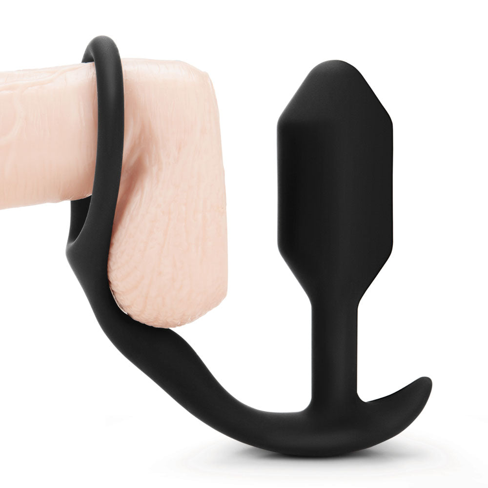 bVibe Snug And Tug Anal Plug And Cock Ring Sex Toys > Sex Toys For Men > Love Rings Love Rings, Male, NEWLY-IMPORTED, Silicone - So Luxe Lingerie