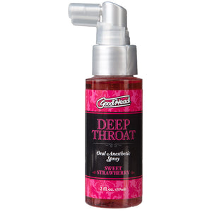 Good Head Deep Throat Spray Strawberry Relaxation Zone > Flavoured Lubricants and Oils Both, Flavoured Lubricants and Oils, NEWLY-IMPORTED - So Luxe Lingerie