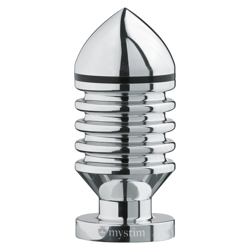 MyStim Hector Helix Large Aluminium Butt Plug Bondage Gear > Electro Sex Stimulation 4.5 Inches, Both, Electro Sex Stimulation, Metal, NEWLY-IMPORTED - So Luxe Lingerie