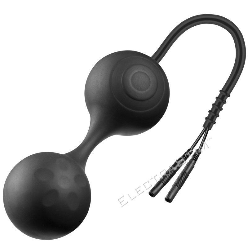 ElectraStim Silicone Noir Lula Electro Jiggle Kegel Balls Bondage Gear > Electro Sex Stimulation 3.75 Inches, Both, Electro Sex Stimulation, NEWLY-IMPORTED, Silicone - So Luxe Lingerie