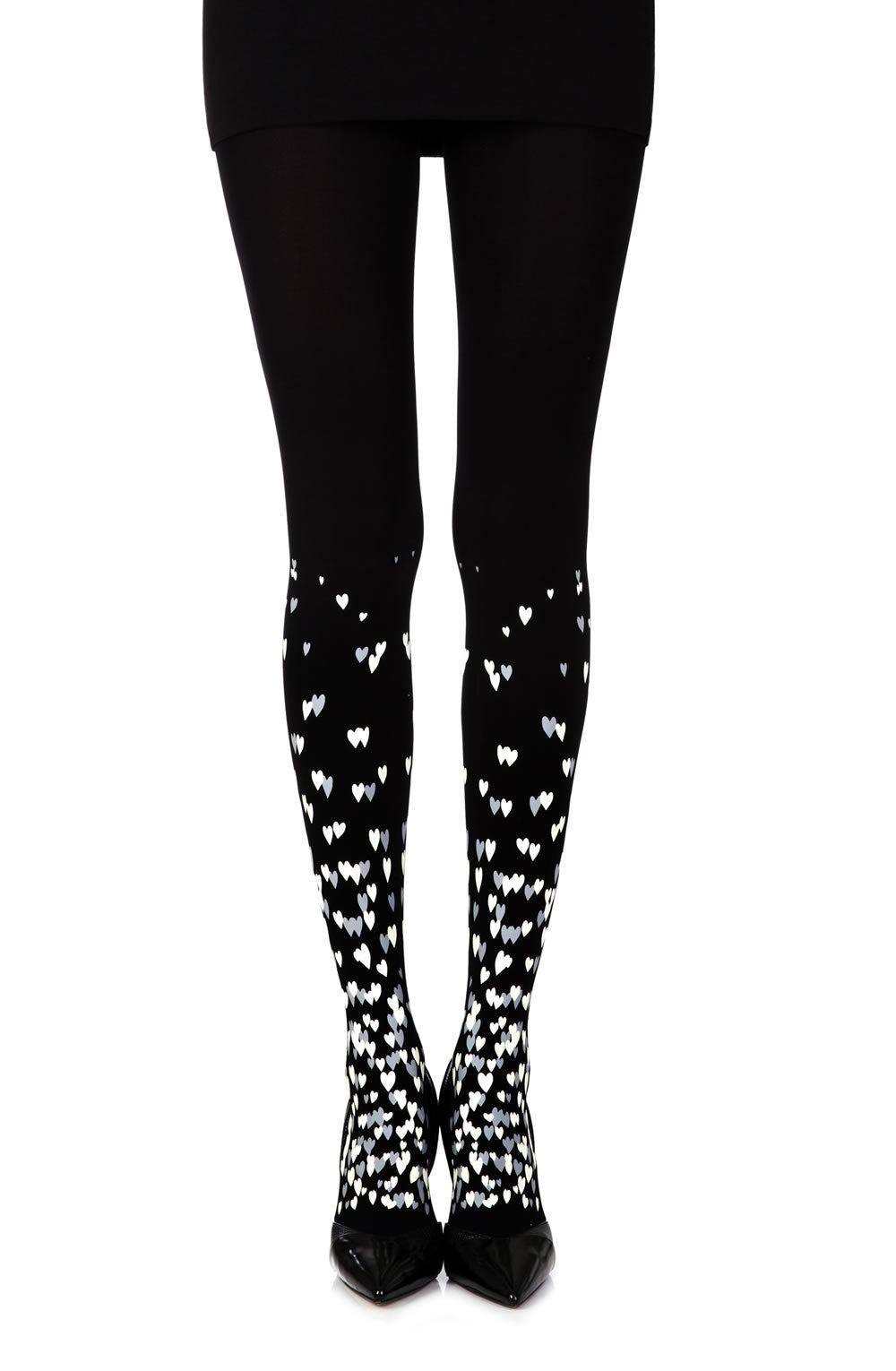Zohara “Queen Of Hearts” Black Print Tights  All Offers, Hosiery, NEWLY-IMPORTED, Tights, Zohara - So Luxe Lingerie