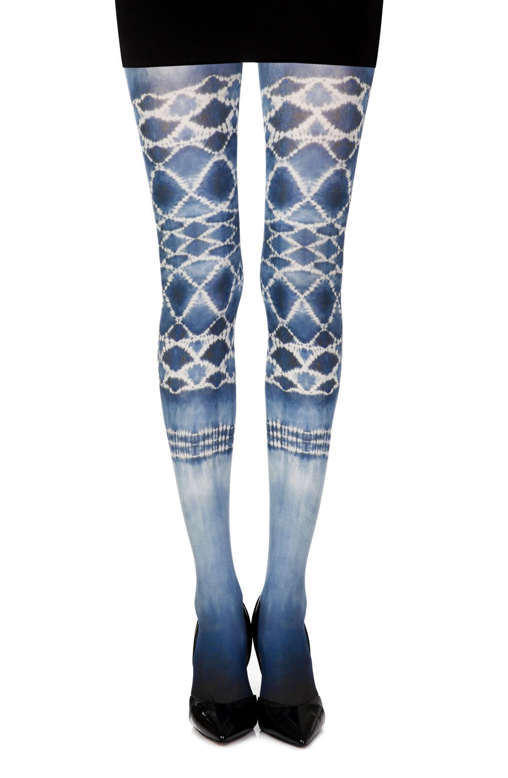 Zohara “Sea World” White Print Tights  Hosiery, NEWLY-IMPORTED, Tights, Zohara - So Luxe Lingerie