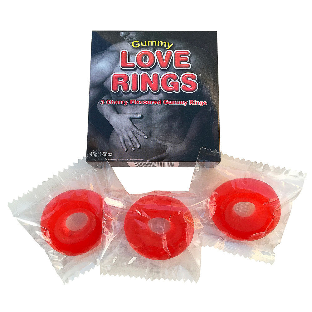 Gummy Love Rings Novelties Male, NEWLY-IMPORTED, Novelties - So Luxe Lingerie
