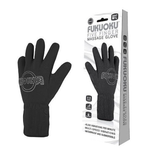 Fukuoku Vibrating Five Finger Massage Glove  Left Hand Sex Toys > Sex Toys For Ladies > Finger Vibrators Both, Finger Vibrators, NEWLY-IMPORTED, Nylon - So Luxe Lingerie