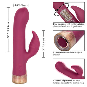 Jopen Starstruck Affair Rabbit Vibrator > Sex Toys For Ladies > Bunny Vibrators 8.5 Inches, Bunny Vibrators, Female, NEWLY-IMPORTED, Silicone - So Luxe Lingerie