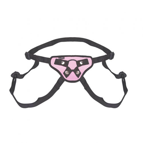 Lux Fetish Pretty In Pink Strap On Harness Sex Toys > Realistic Dildos and Vibes > Strap On Harnesses Both, NEWLY-IMPORTED, Nylon, Strap On Harnesses - So Luxe Lingerie