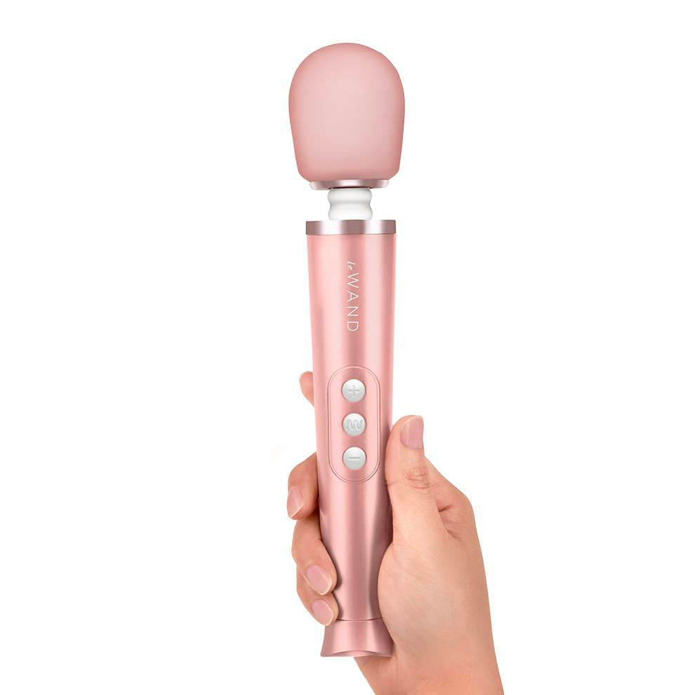 Le Wand Petite Gold Travel Rechargeable Wand Sex Toys > Sex Toys For Ladies > Wand Massagers and Attachments 10 Inches, Both, NEWLY-IMPORTED, Silicone, Wand Massagers and Attachments - So Lux