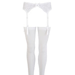Load image into Gallery viewer, Suspender Set White &gt; Clothes &gt; Stockings Female, NEWLY-IMPORTED, Polyamide, Stockings - So Luxe Lingerie
