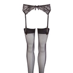 Load image into Gallery viewer, Suspender Set Black &gt; Clothes &gt; Stockings Female, NEWLY-IMPORTED, Polyamide, Stockings - So Luxe Lingerie
